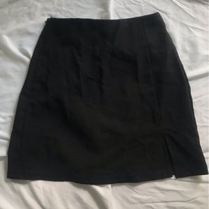 Black mini skirt